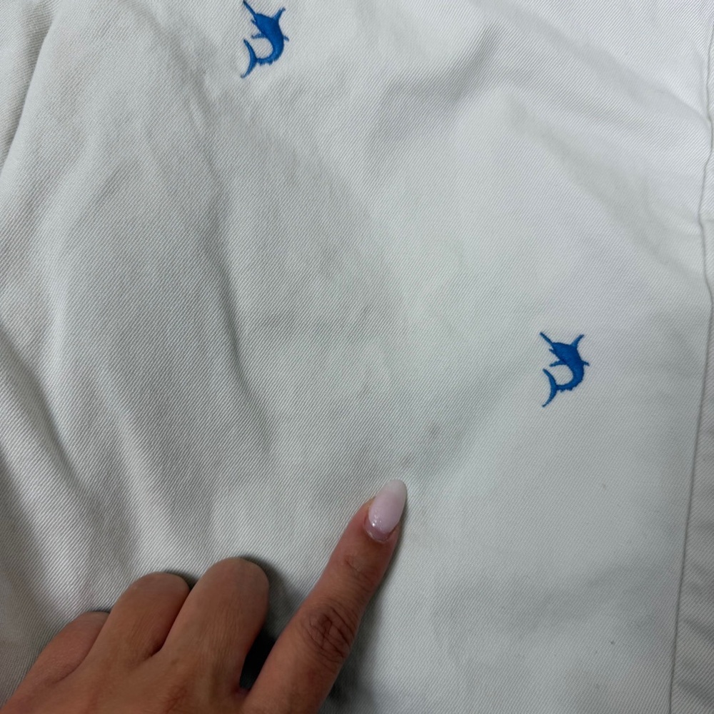 Vineyard Vines Embroidered Shorts Swordfish Pattern Boys Size 14 - Picture 4 of 10
